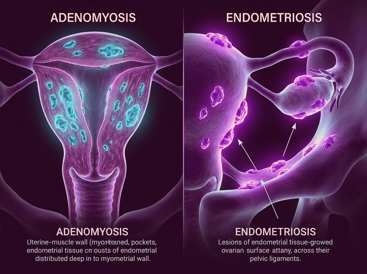 Adenomyosis 3D Medical Illustration